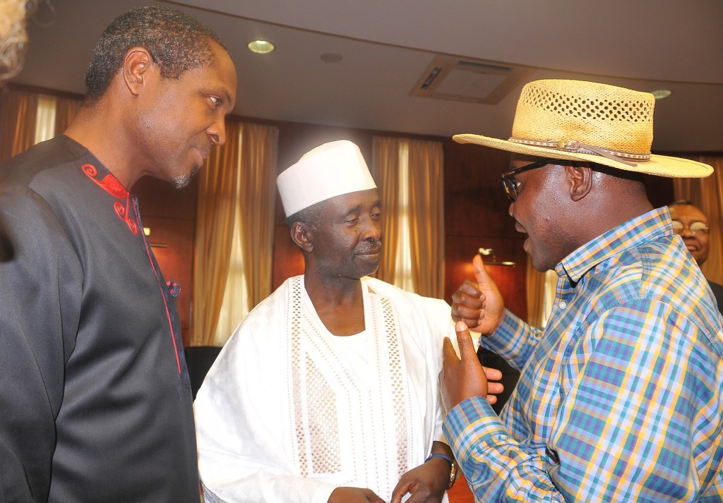 Tonye Cole, Barnabas Bantx and Shedrach Madlioin