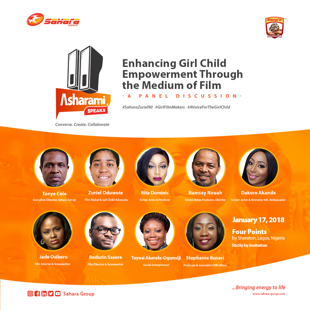 Sahara Group’s #AsharamiSpeaks debuts with focus on Girl Child Empowerment