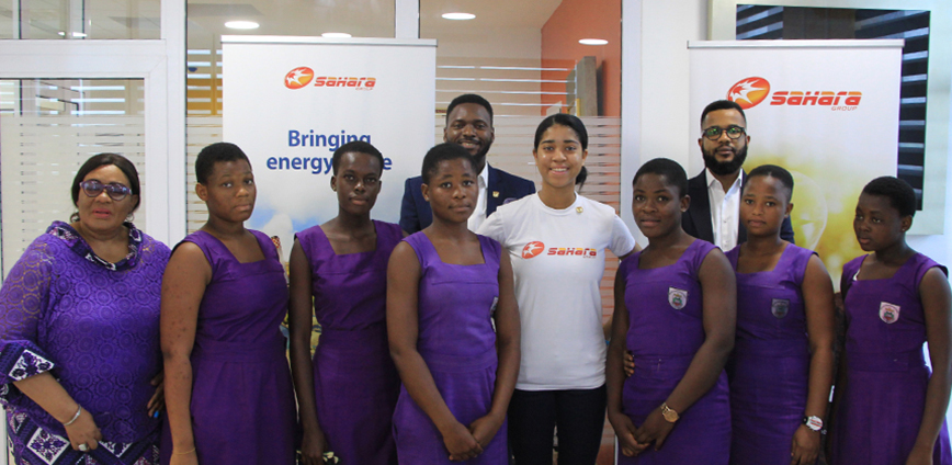Zuriel Oduwole photographed at her unveiling in our Ghana Office