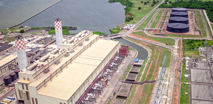 Aeriel view of a section of Egbin Power Plant