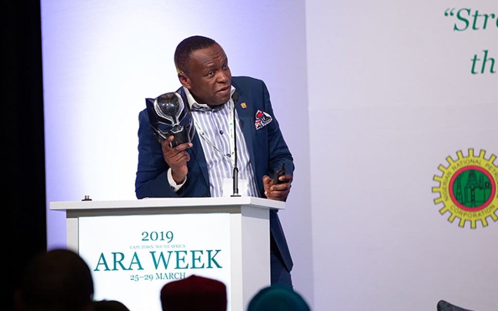 Tope Shonubi addressing delegates at ARA Week 2019